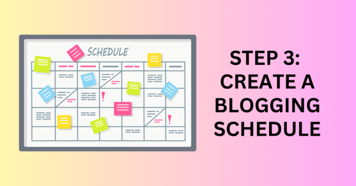 Creating a Blogging Schedule